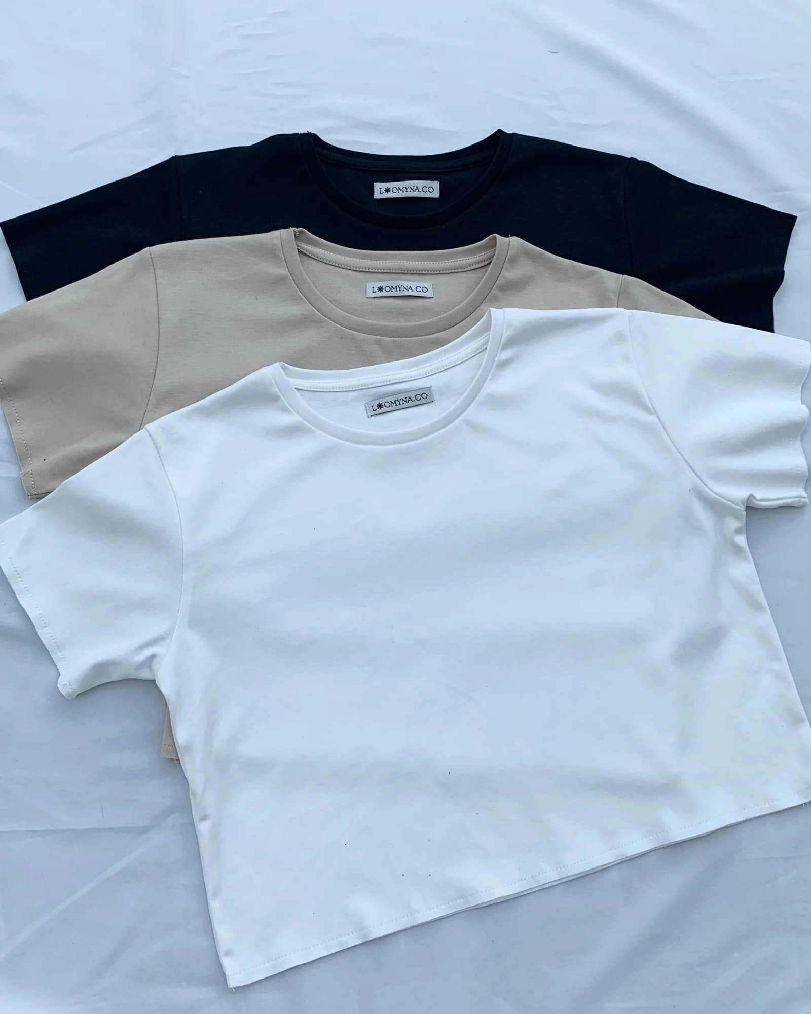 Loomy Crop Top in Black, product view